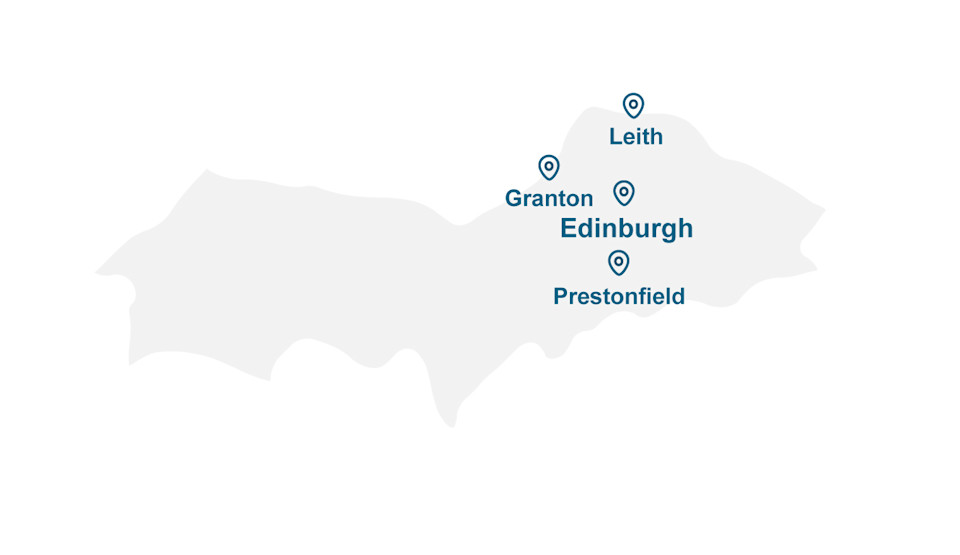 Map for Edinburgh office