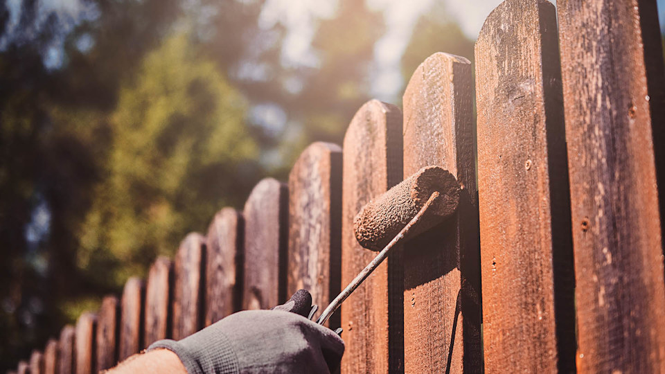 Newsroom Image - brown fence being painted