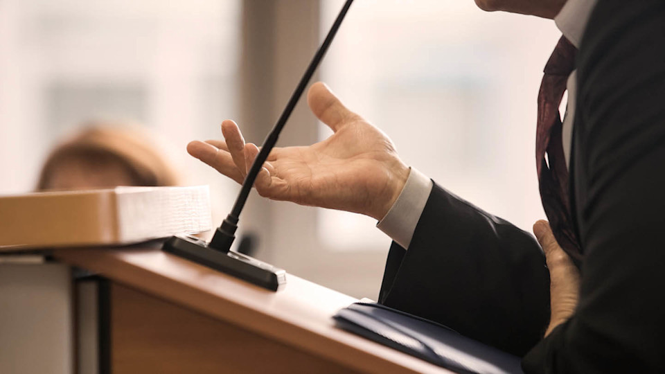 Newsroom - Lectern public inquiry
						